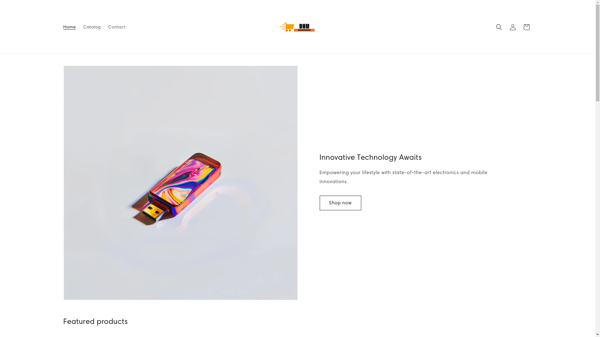 website screenshot of https://dhmwarehouse.com/