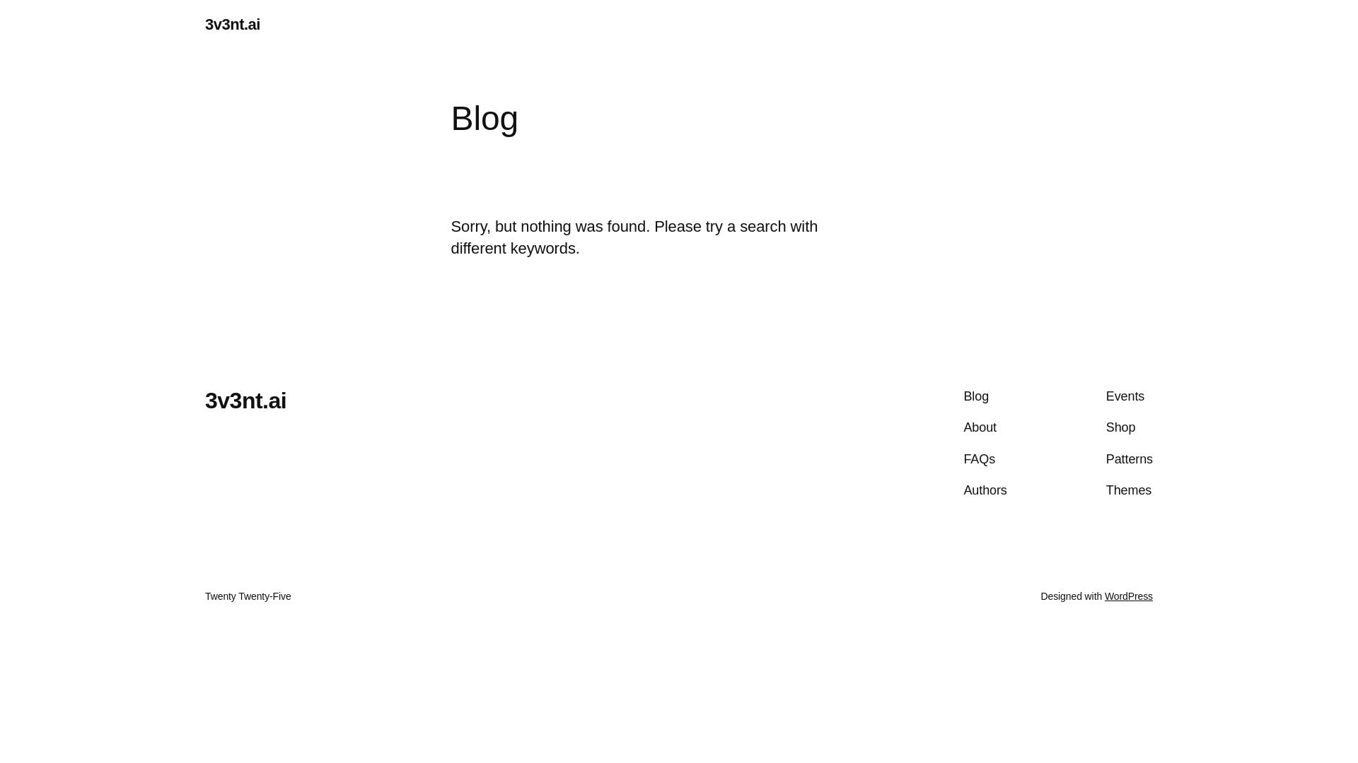 website screenshot of https://3v3nt.ai/