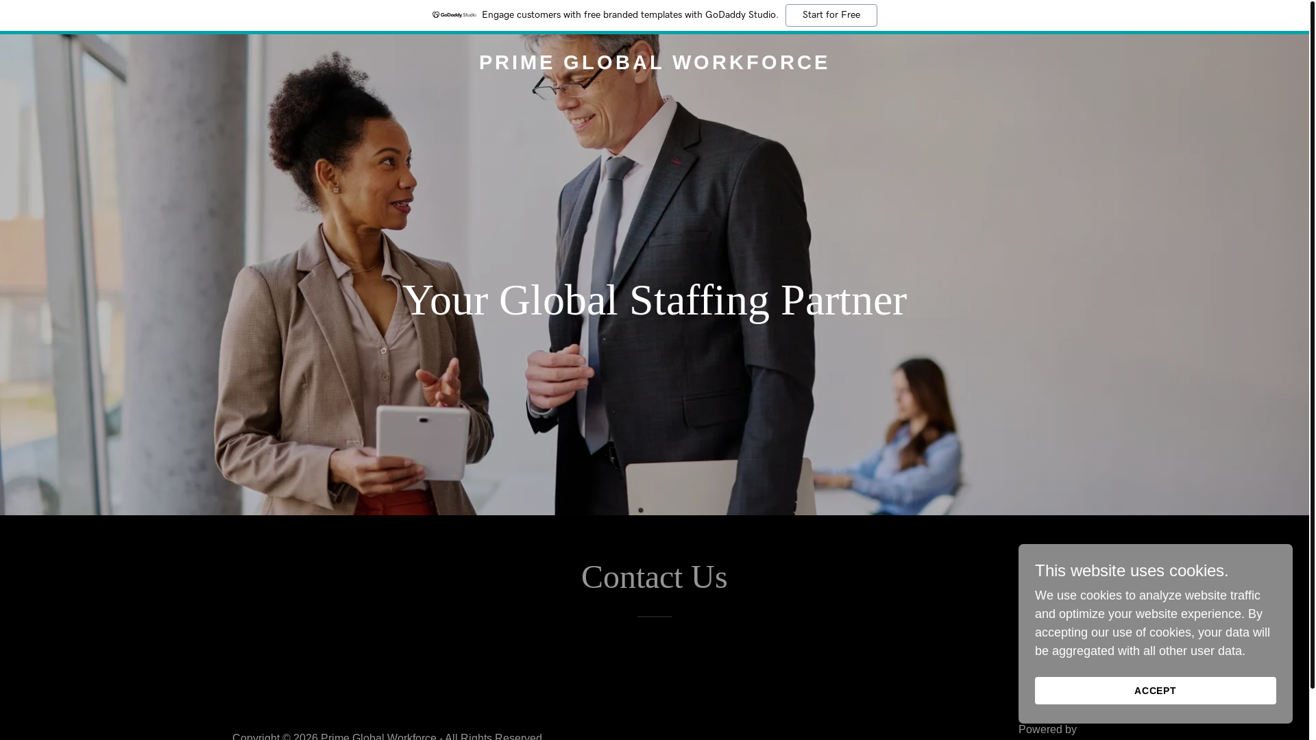website screenshot of https://primeglobalworkforce.com/