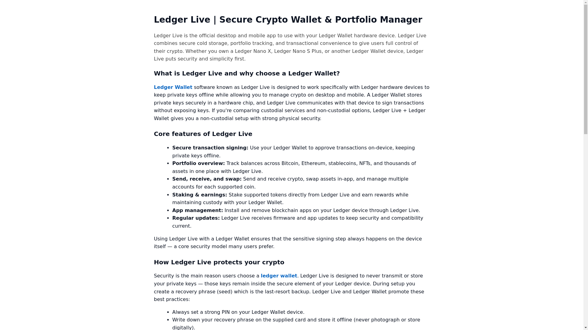 website screenshot of https://leger-wallet--io.pages.dev/