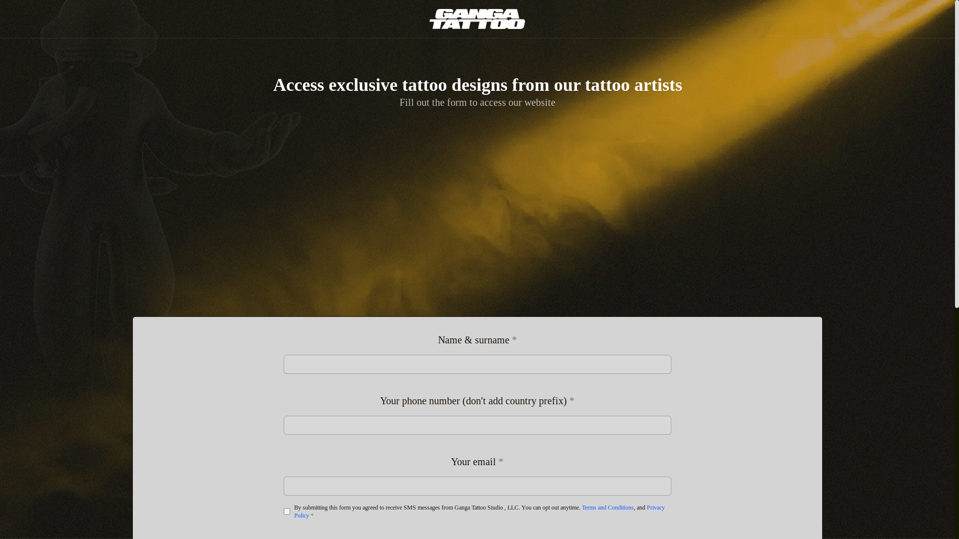 website screenshot of https://gangatattoostudio-com.pages.dev/