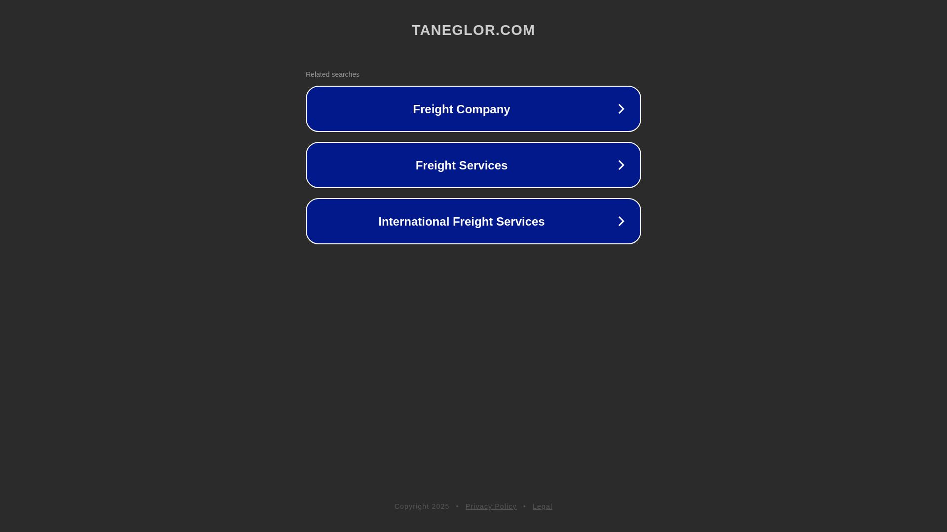 website screenshot of https://taneglor.com/