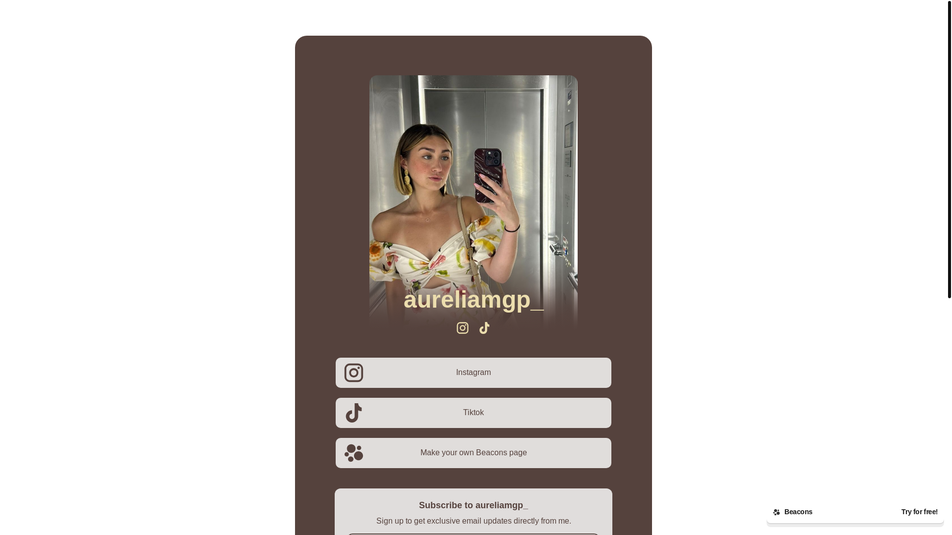 website screenshot of https://aureliamgp.com/