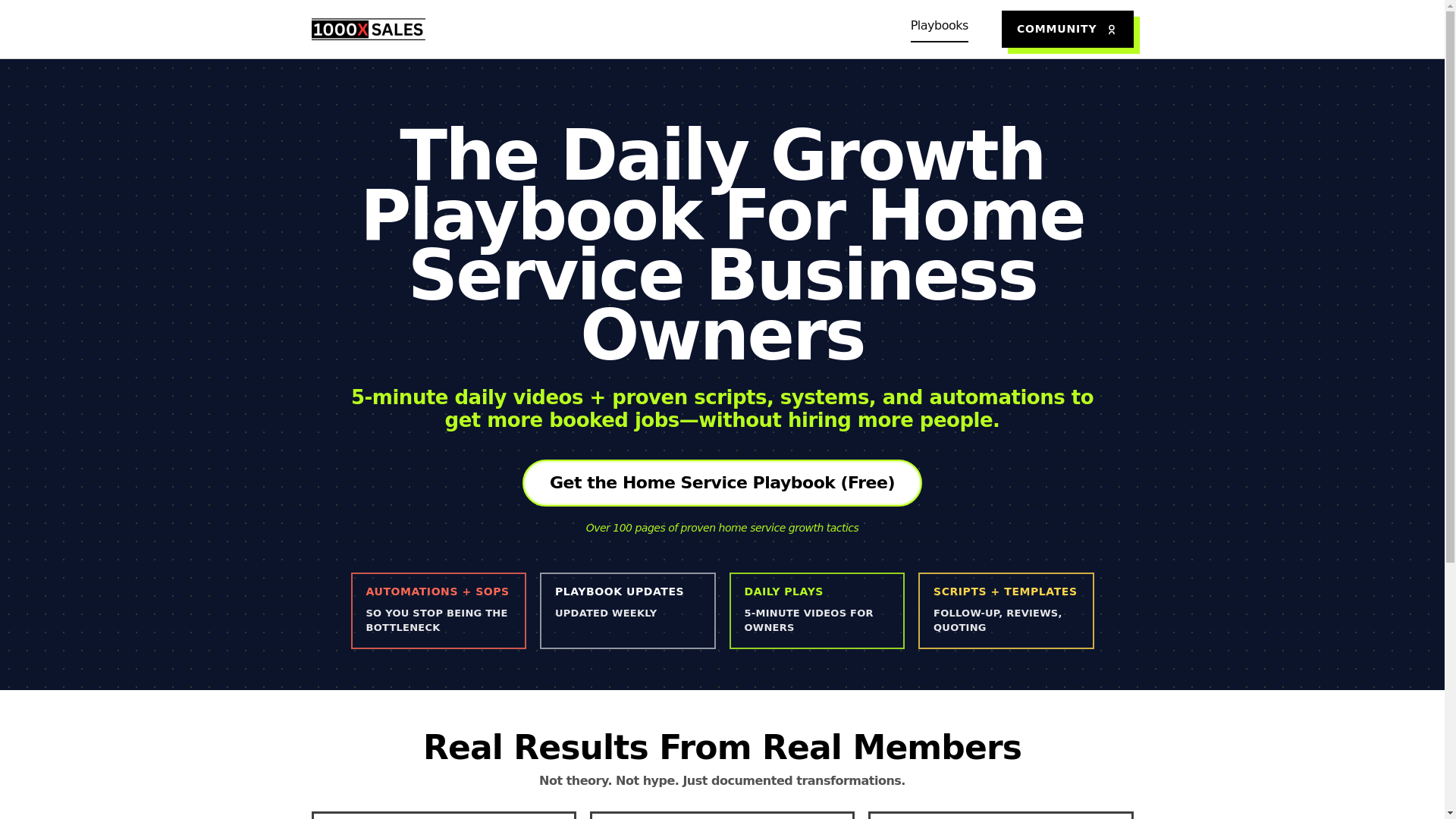 website screenshot of https://1000xsales-site.pages.dev/