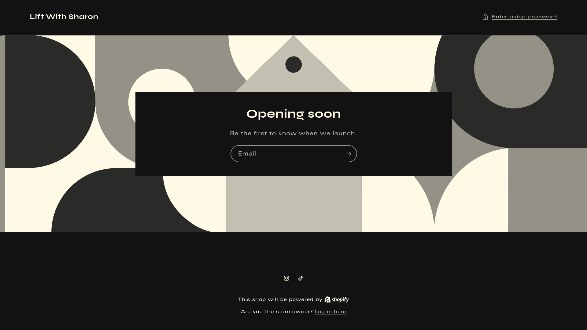 website screenshot of https://sharonbovas.fit/