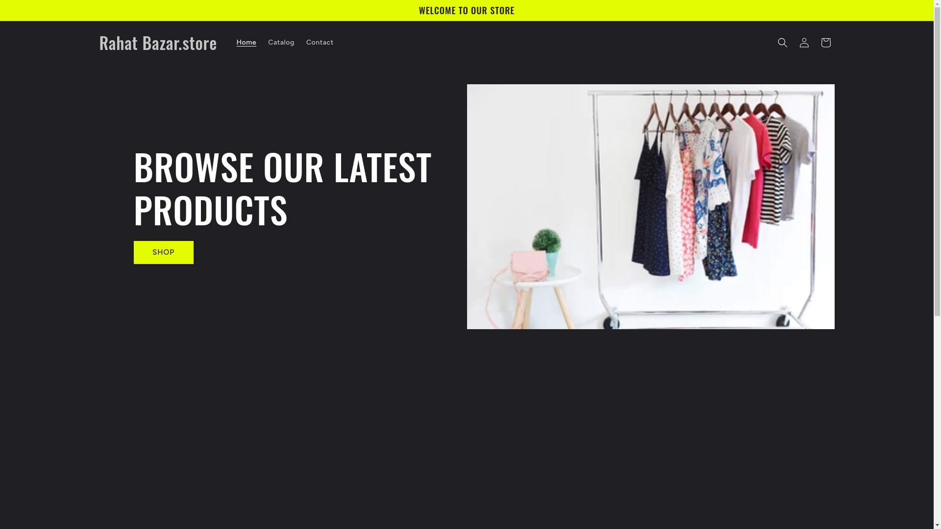 website screenshot of https://rahatbazar.store/