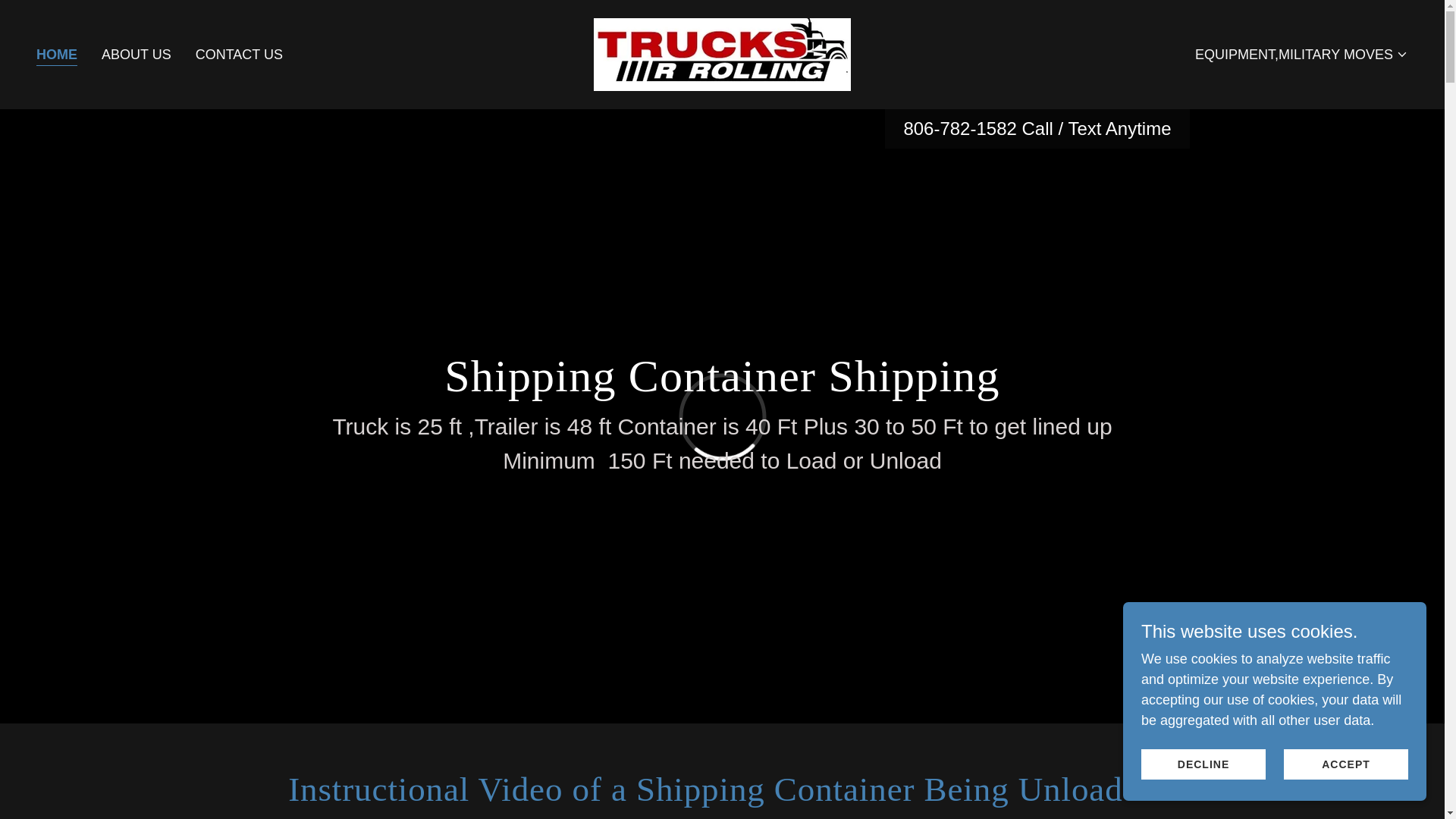 website screenshot of https://howtotransportashippingcontainer.com/