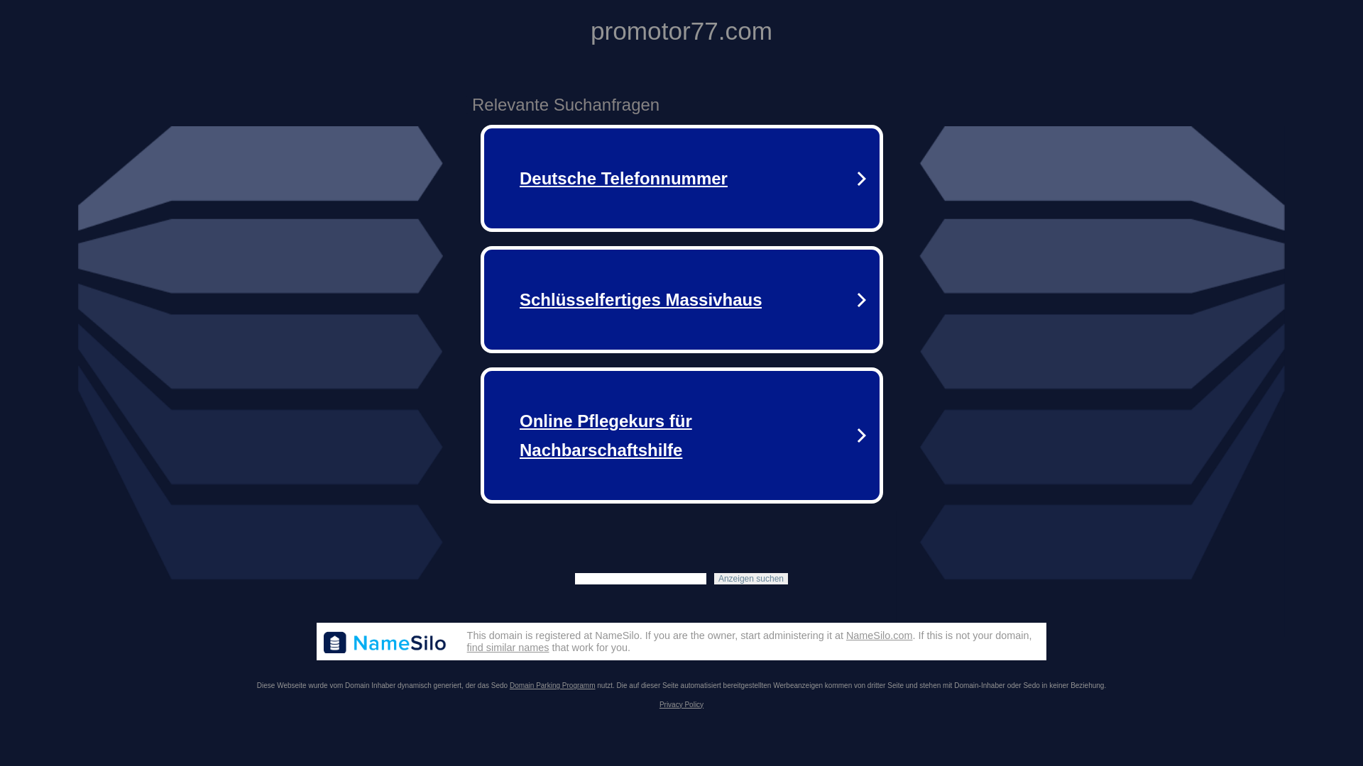website screenshot of https://promotor77.com/