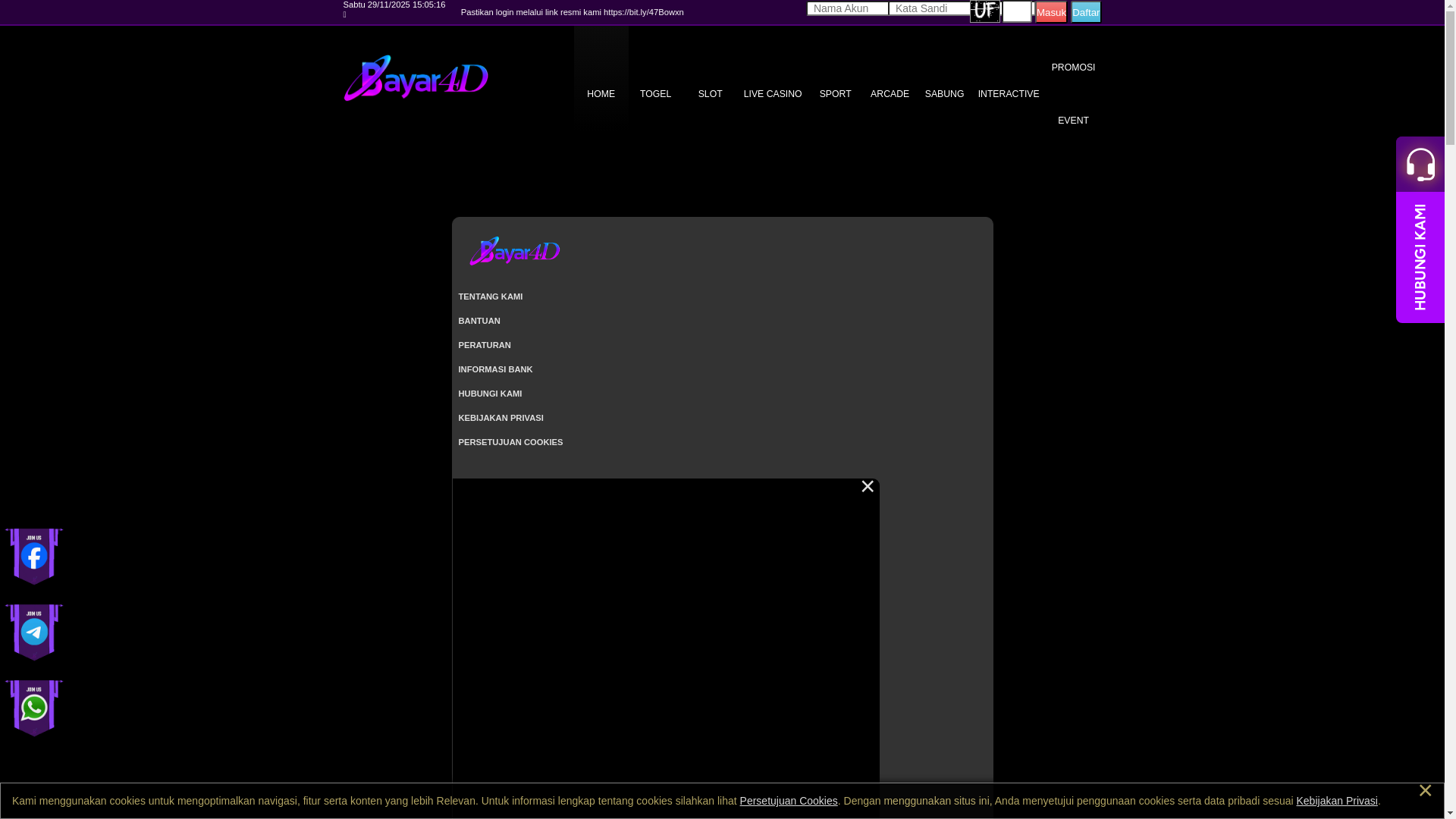 website screenshot of https://bayar4dkita.com/