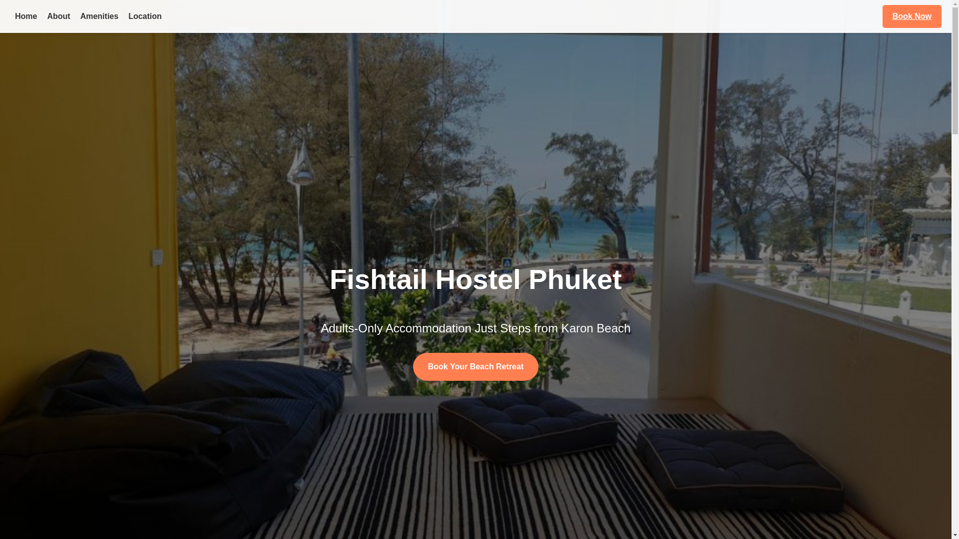 website screenshot of https://fishtailhostel.top/