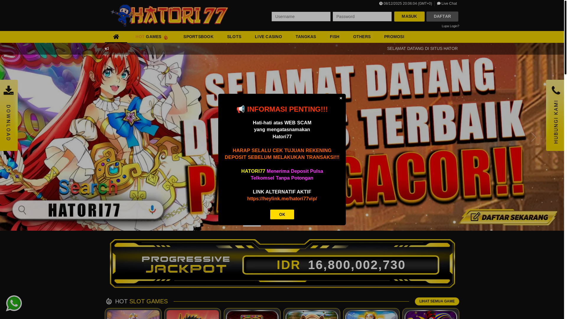 website screenshot of https://hatori77ai.com/