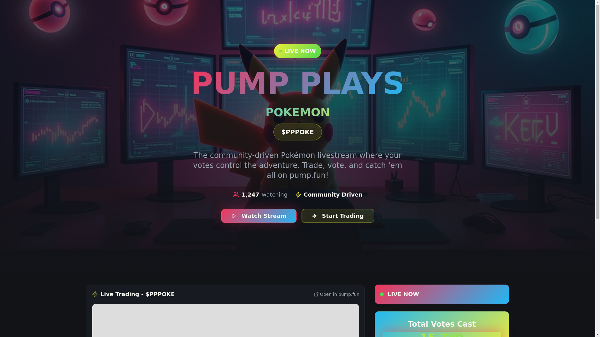 website screenshot of https://pump-pokemon-hq.pages.dev/