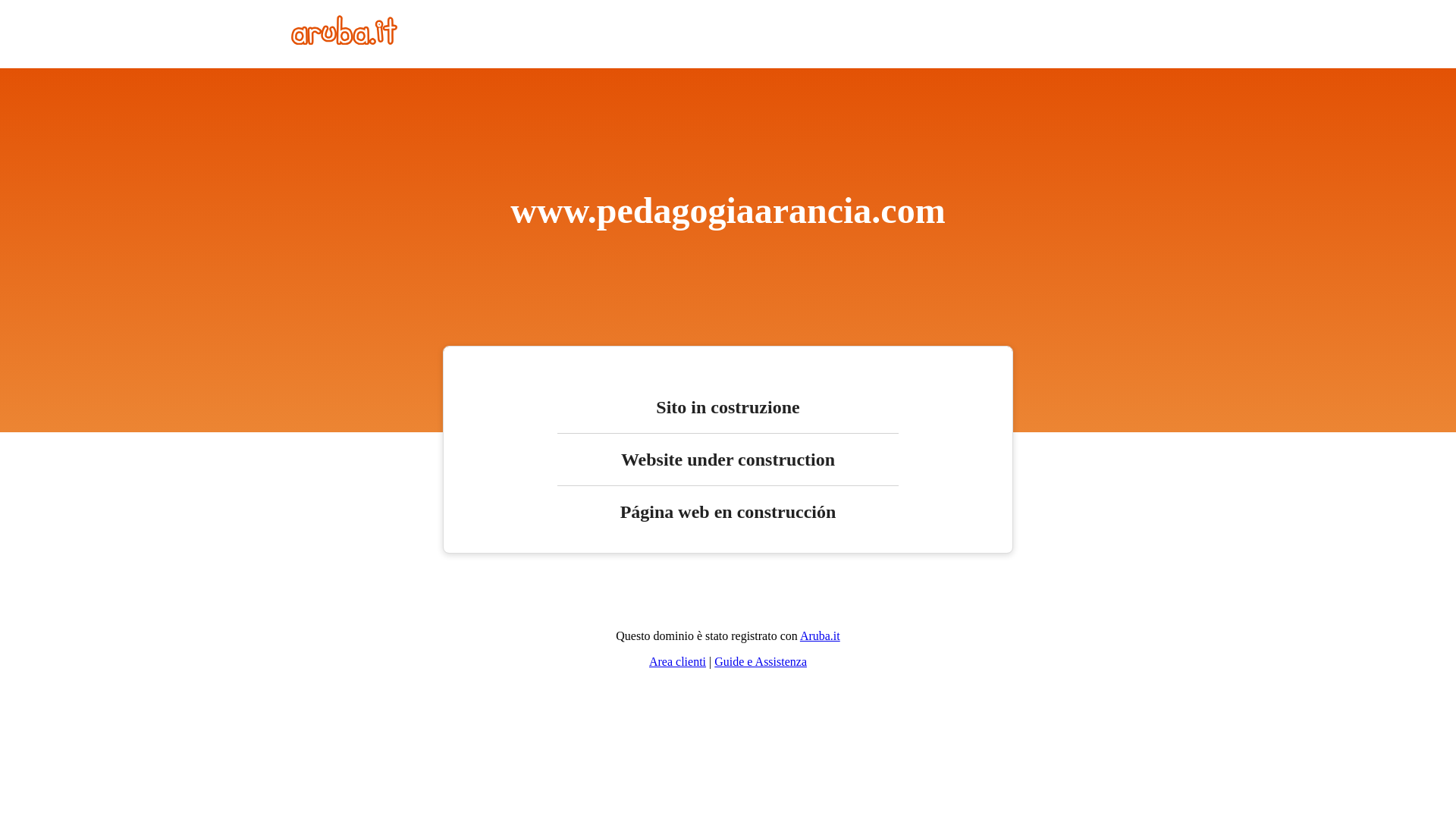 website screenshot of https://pedagogiaarancia.com/