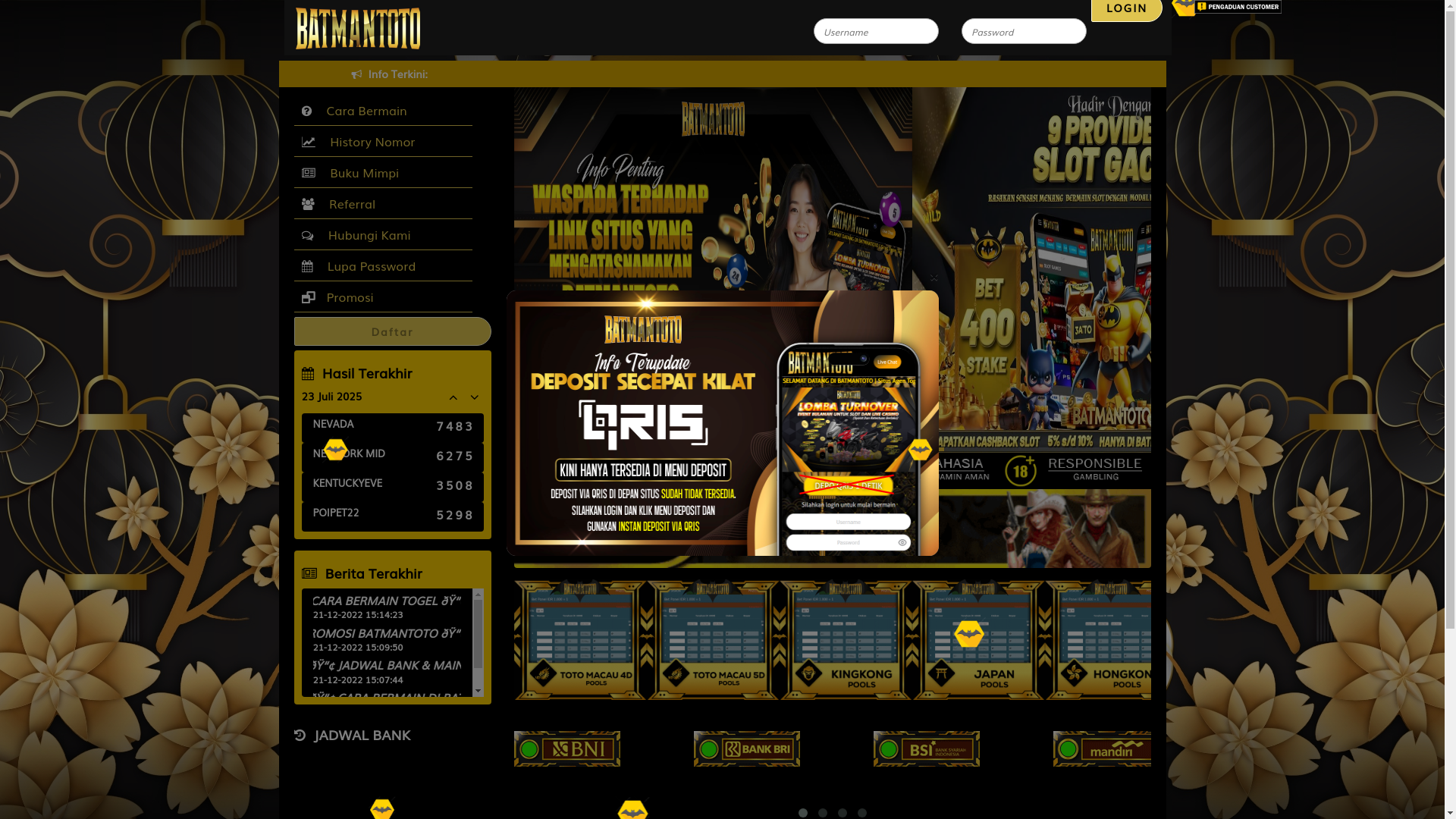 website screenshot of https://batmanfullmaxwin88.com/