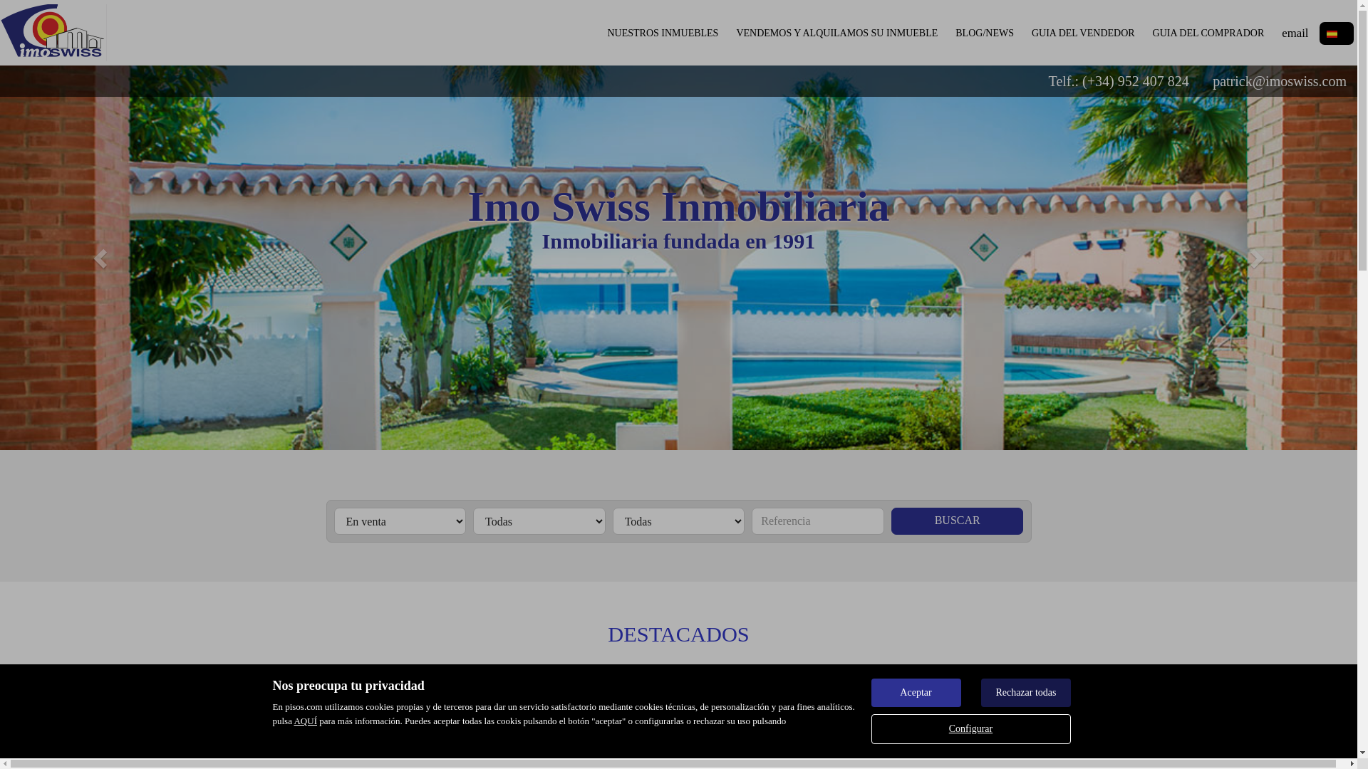 website screenshot of https://imoswissproperty.com/