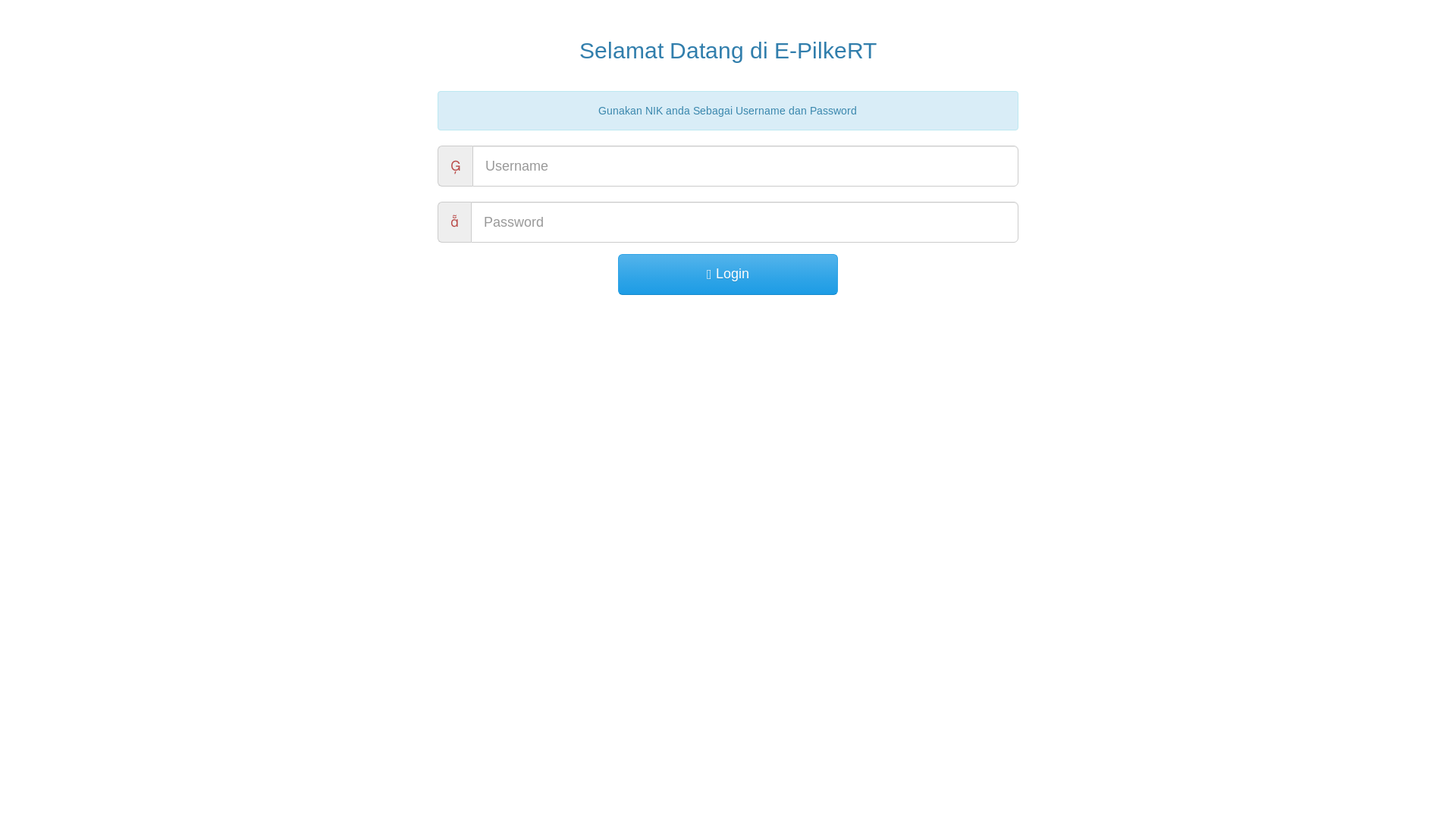 website screenshot of https://e-pemilihanketuart.my.id/