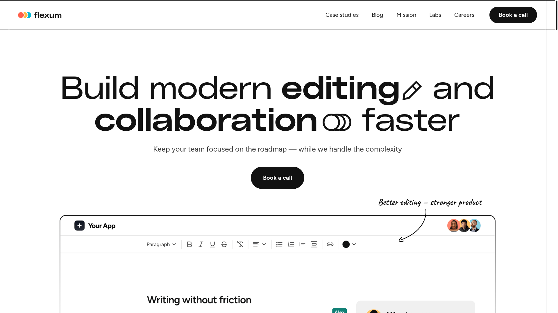 website screenshot of https://flexumdev.com/