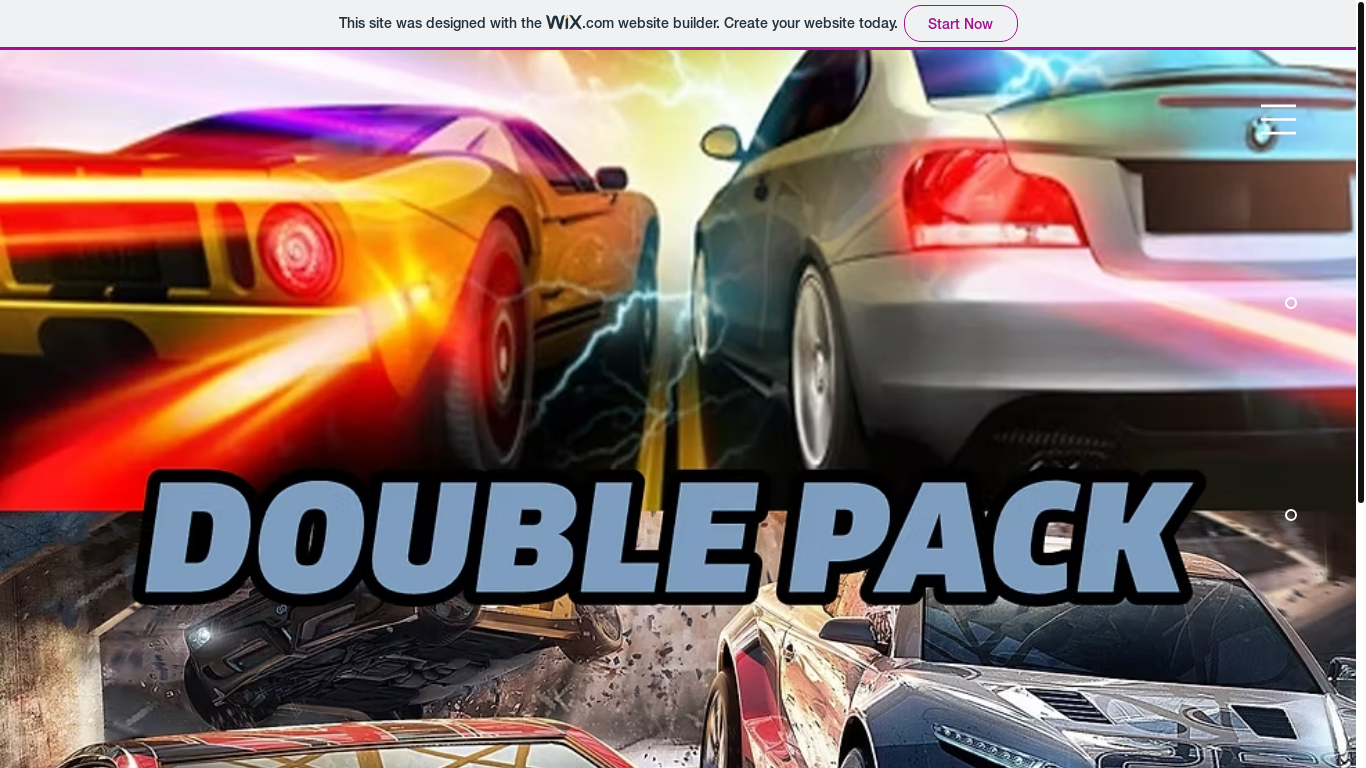 website screenshot of https://combatracingdouble.wixsite.com/crdp