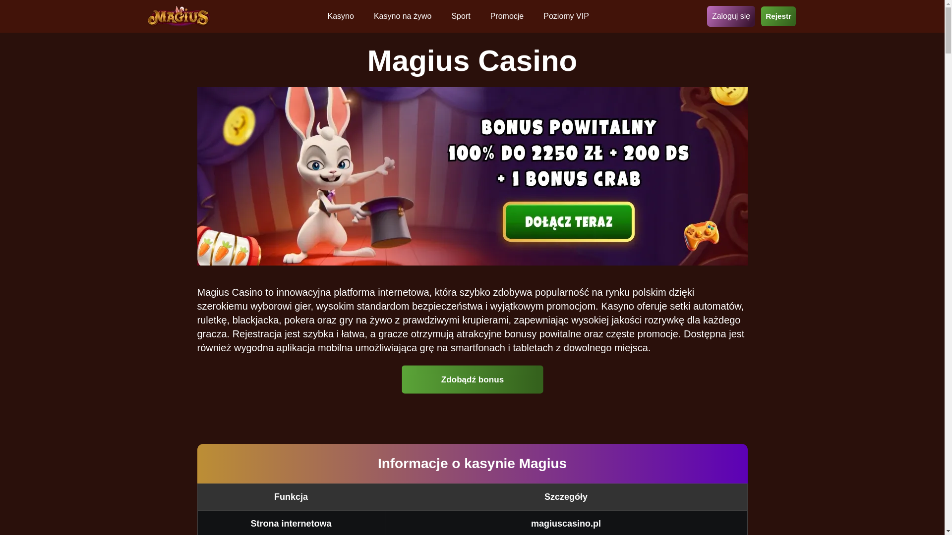website screenshot of https://magiuscasino-pl-4511.pages.dev/