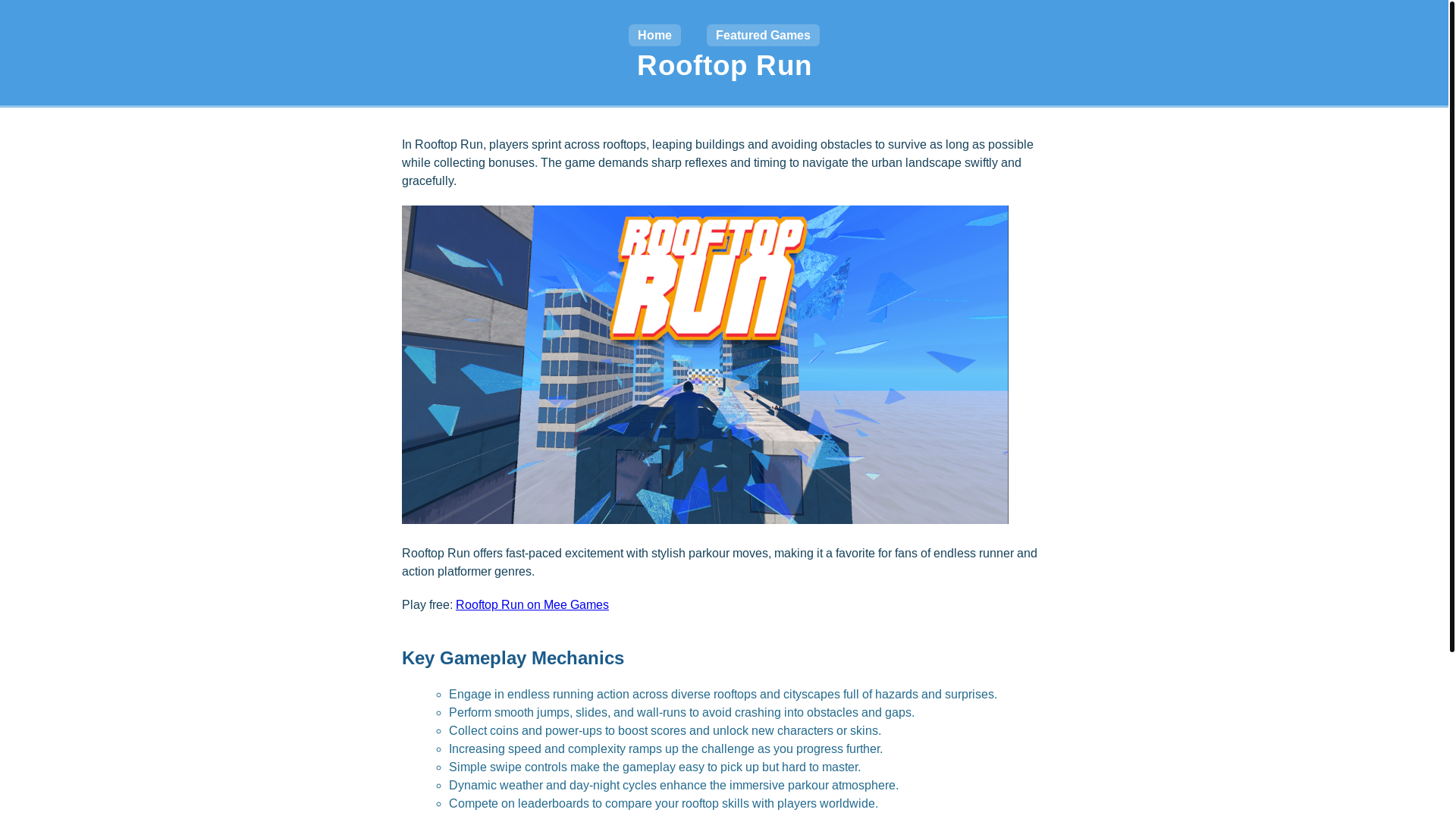 website screenshot of https://rooftoprun.pages.dev/