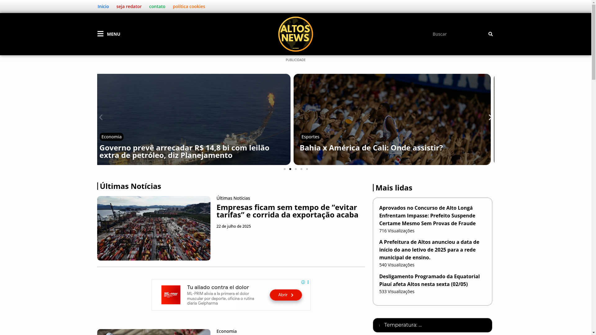 website screenshot of https://portalaltosnews.online/