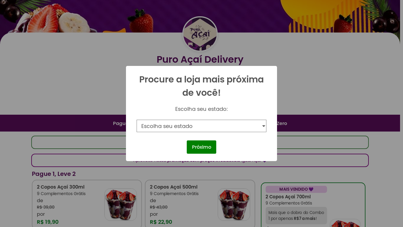 website screenshot of https://puroacaioriginal.site/