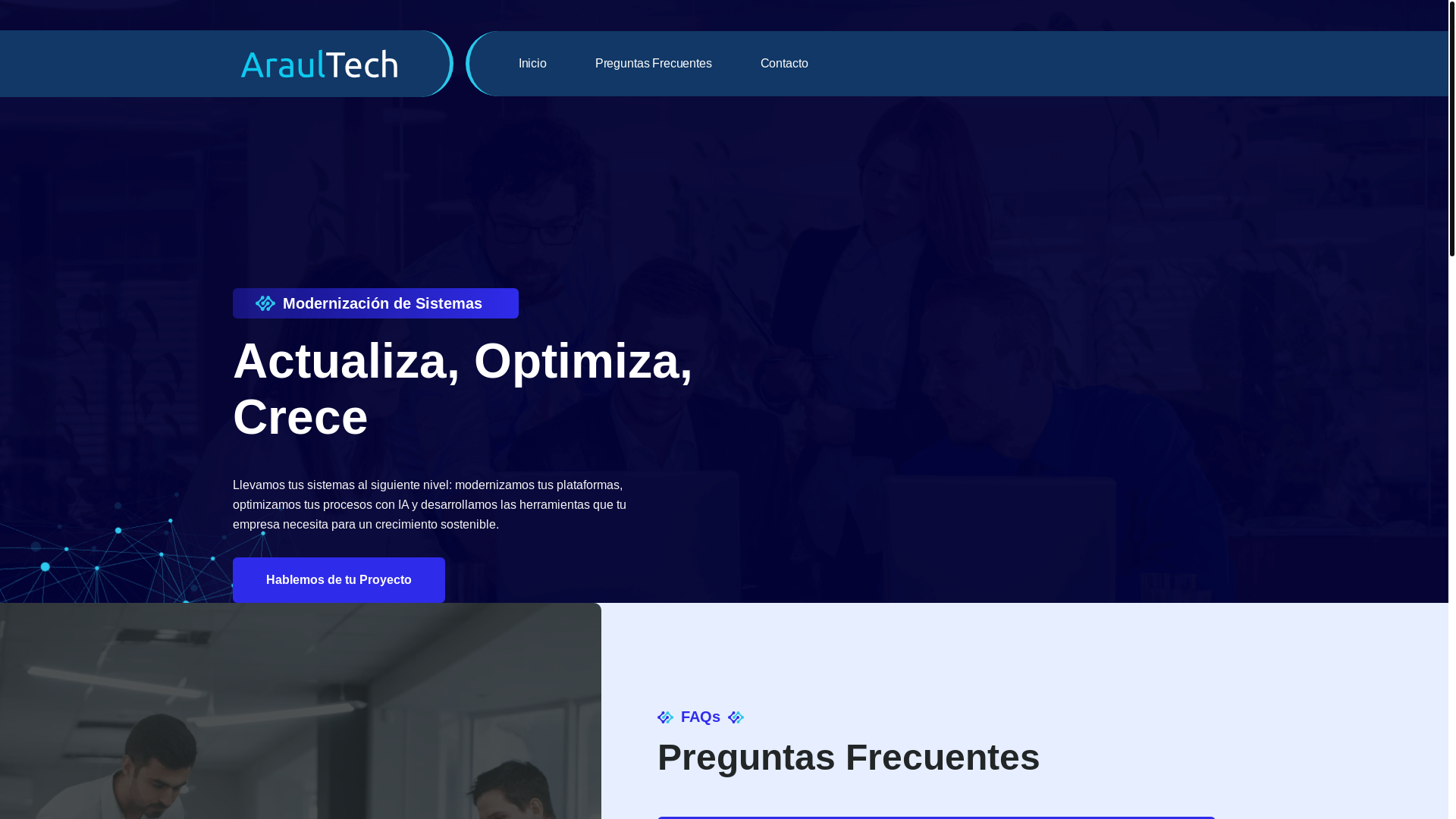 website screenshot of https://araultech2.pages.dev/
