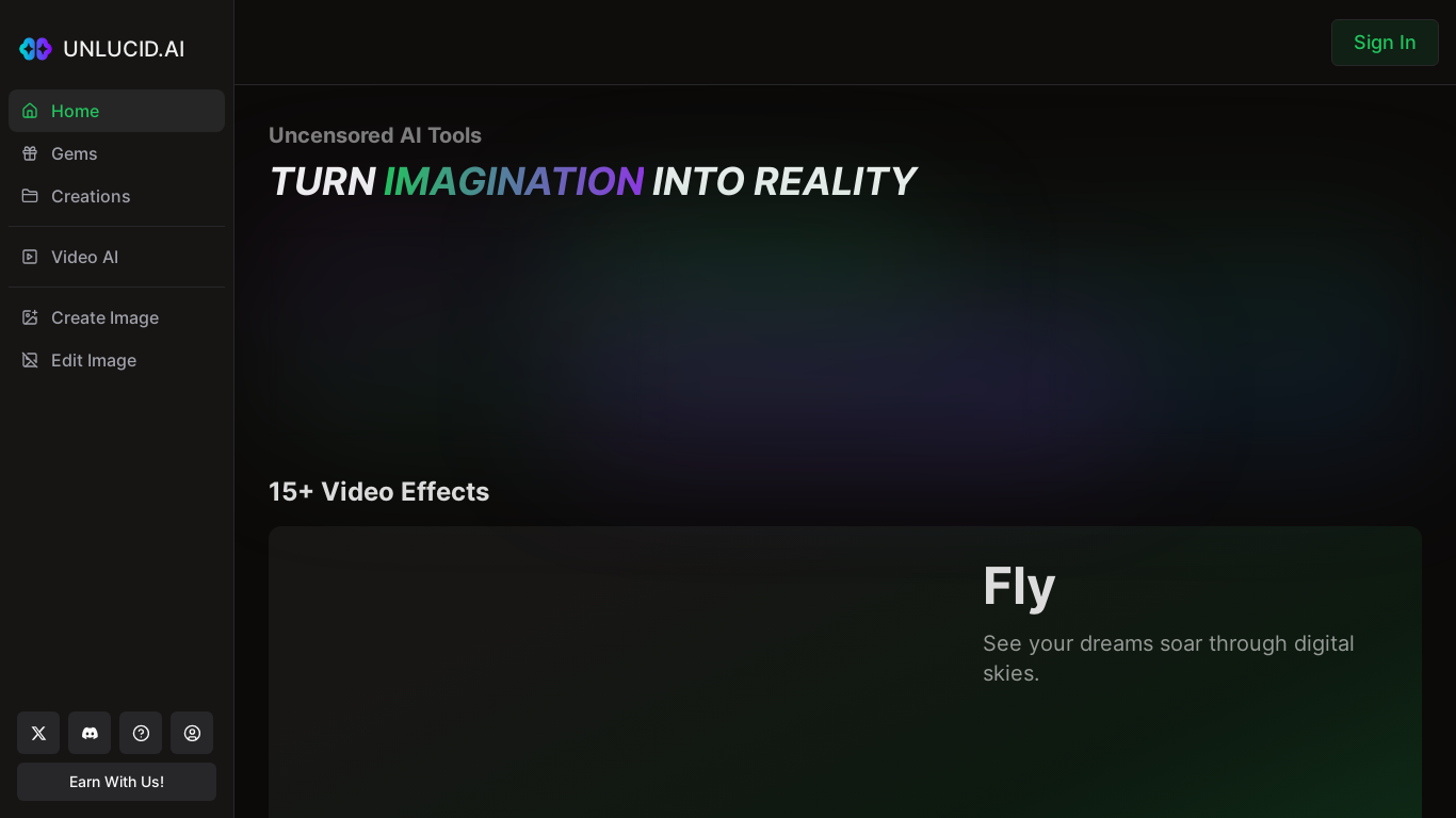 website screenshot of https://unlucid.ai/r/glhykq5j