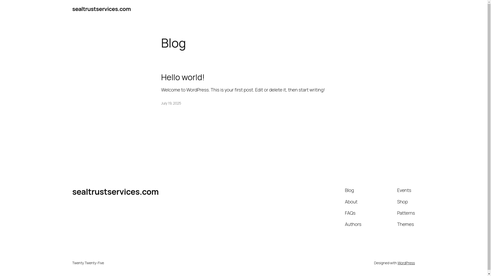website screenshot of https://sealtrustservices.com/