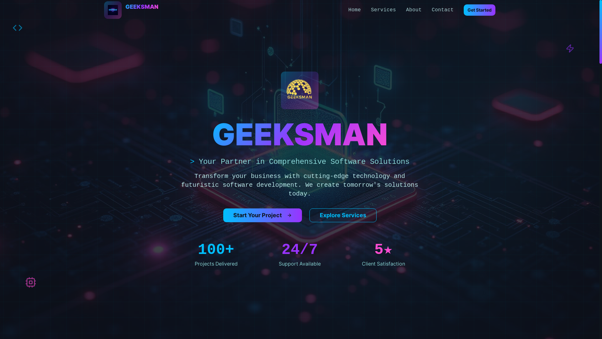 website screenshot of https://geeksman-nexus-reveal.pages.dev/