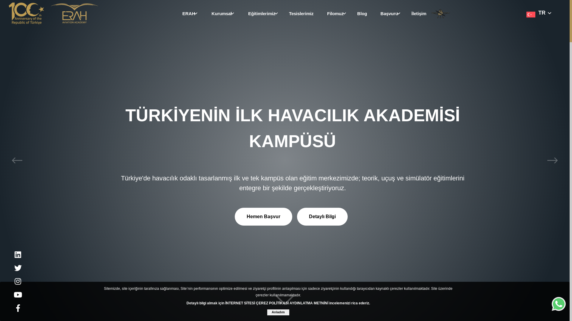 website screenshot of https://ucusakademisi.tr/