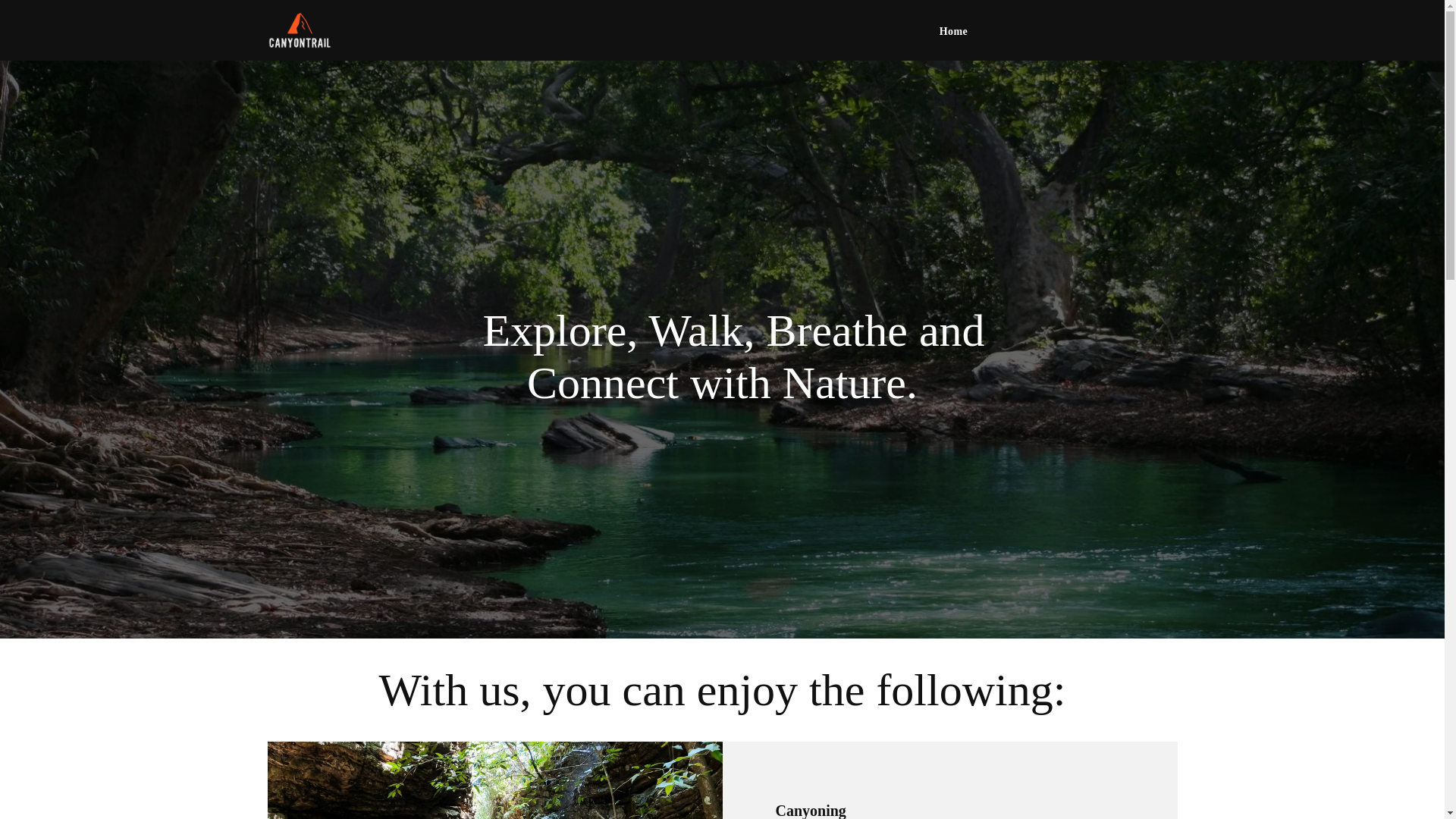 website screenshot of https://canyontrail.net/