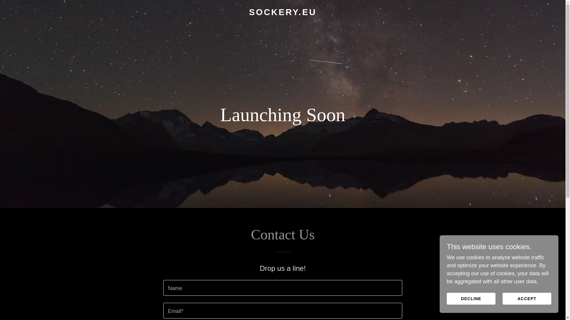 website screenshot of https://sockery.eu/