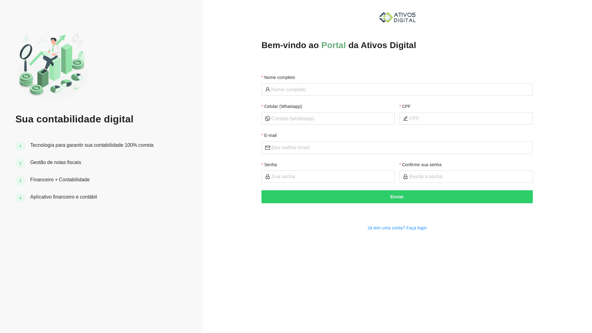website screenshot of https://ativosdigital-backoffice.pages.dev/
