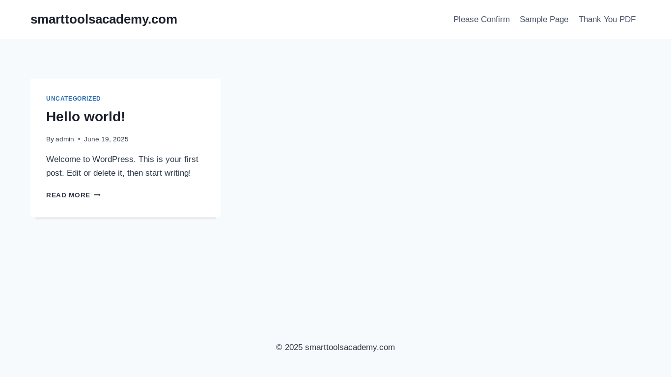 website screenshot of https://smarttoolsacademy.com/