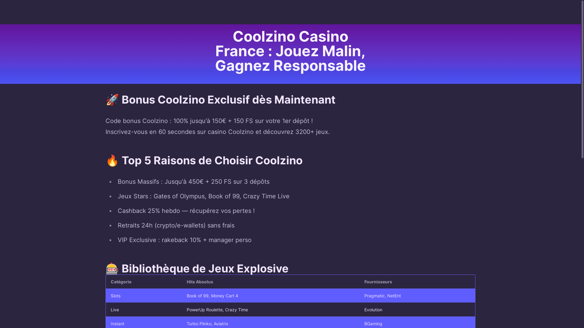 website screenshot of https://coolzinocasino2.com/