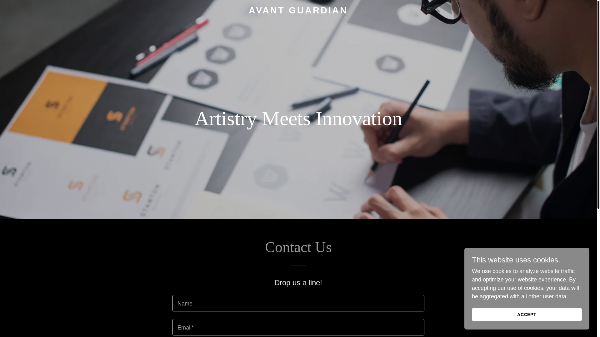 website screenshot of https://avant-guardian.com/