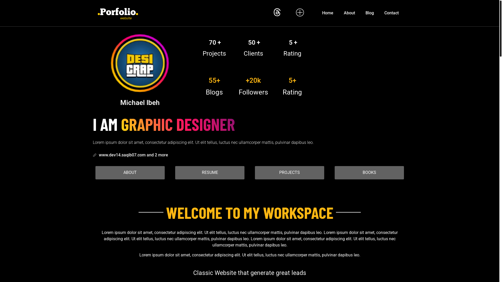 website screenshot of https://dev14.saqib07.com/