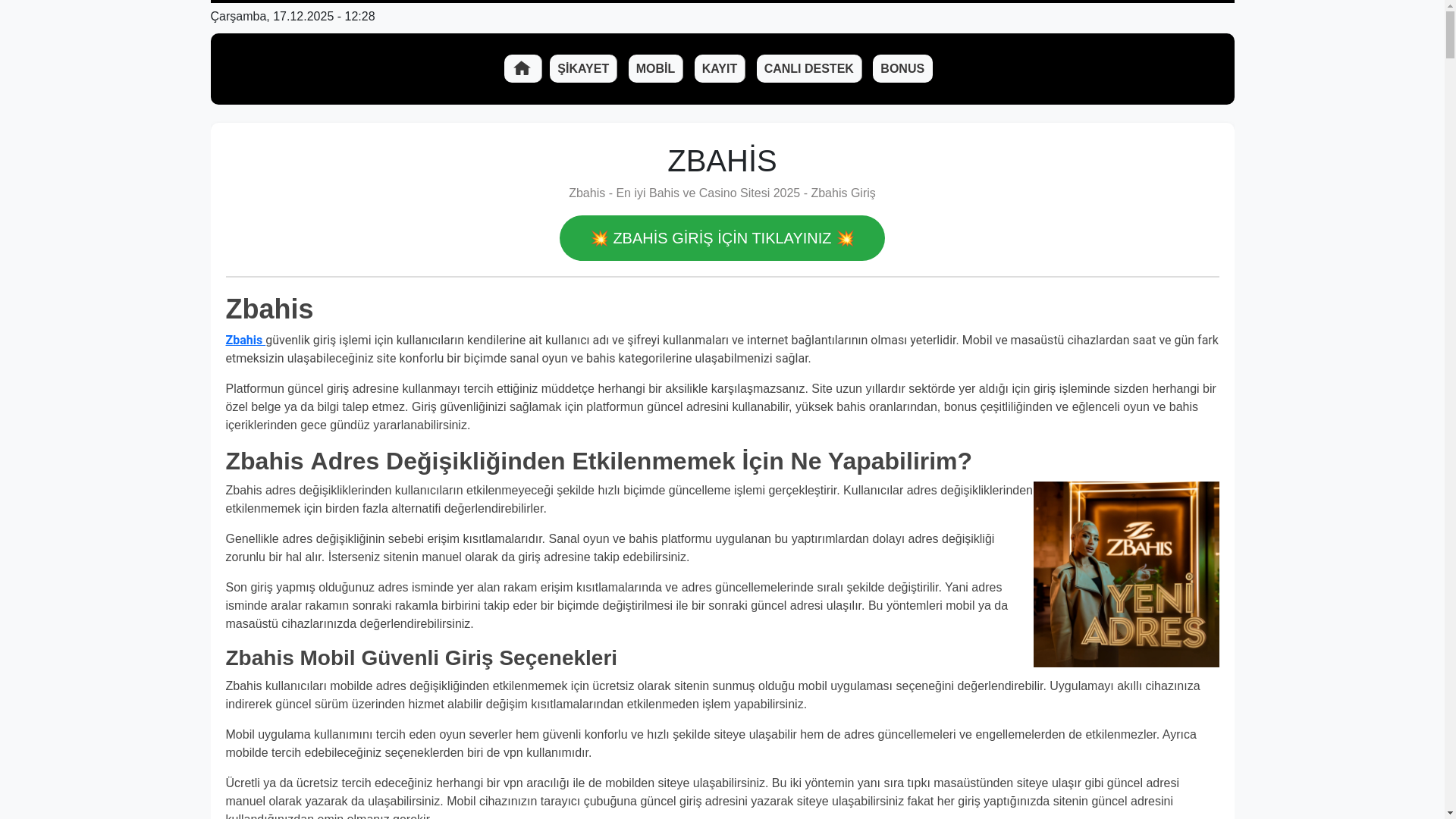 website screenshot of https://zbahisbet.net