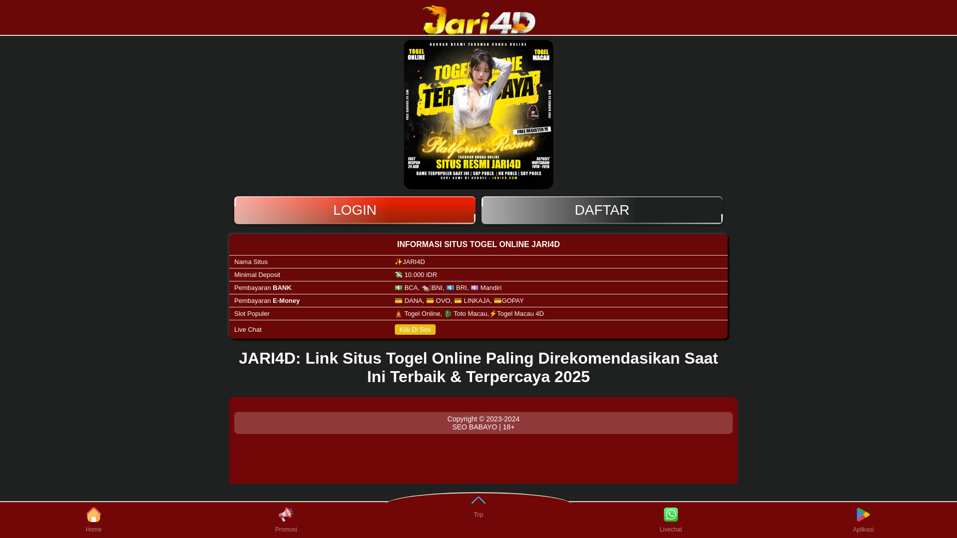 website screenshot of https://ampbabayogacor.pages.dev/