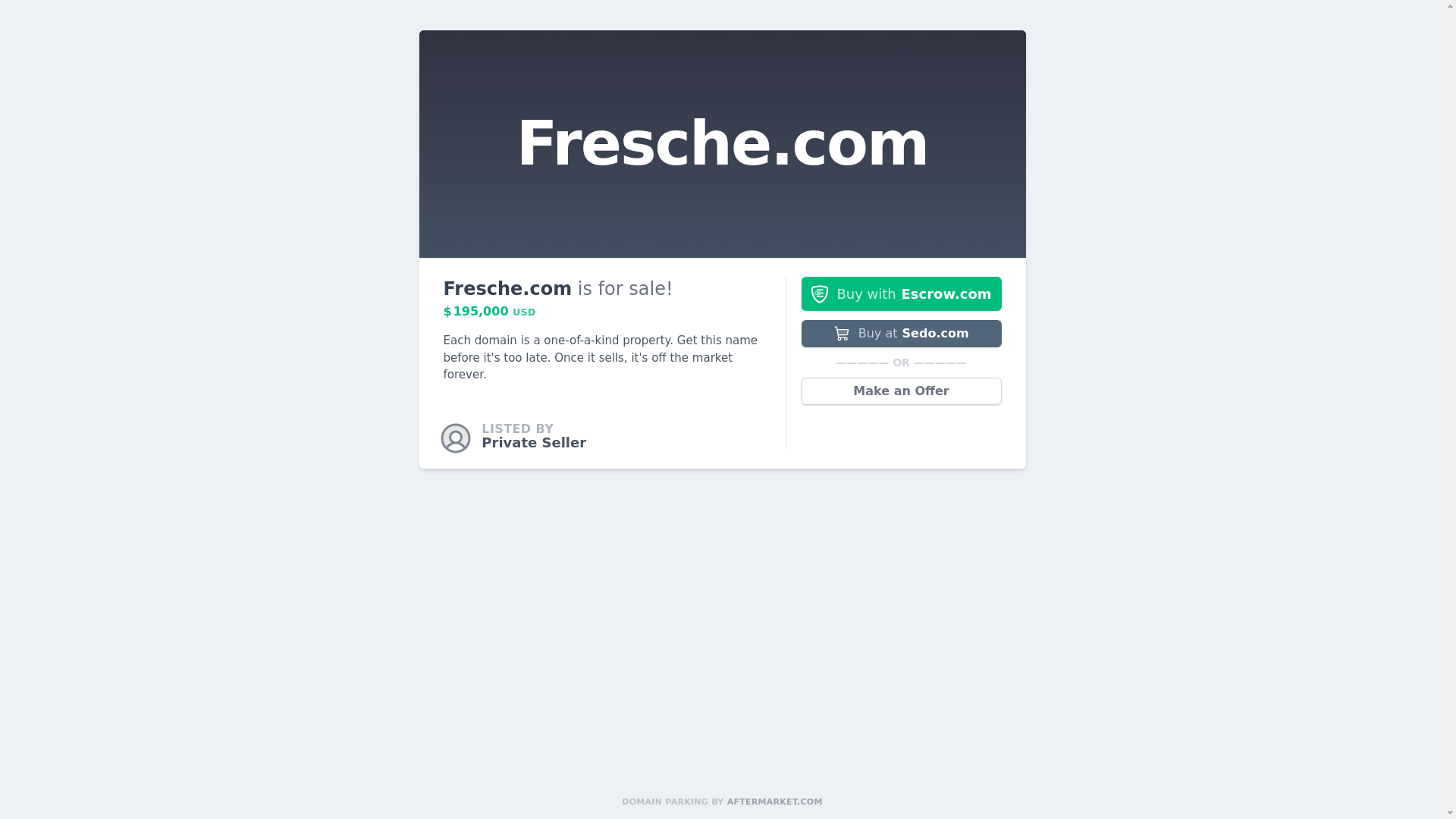 website screenshot of https://fresche.com/