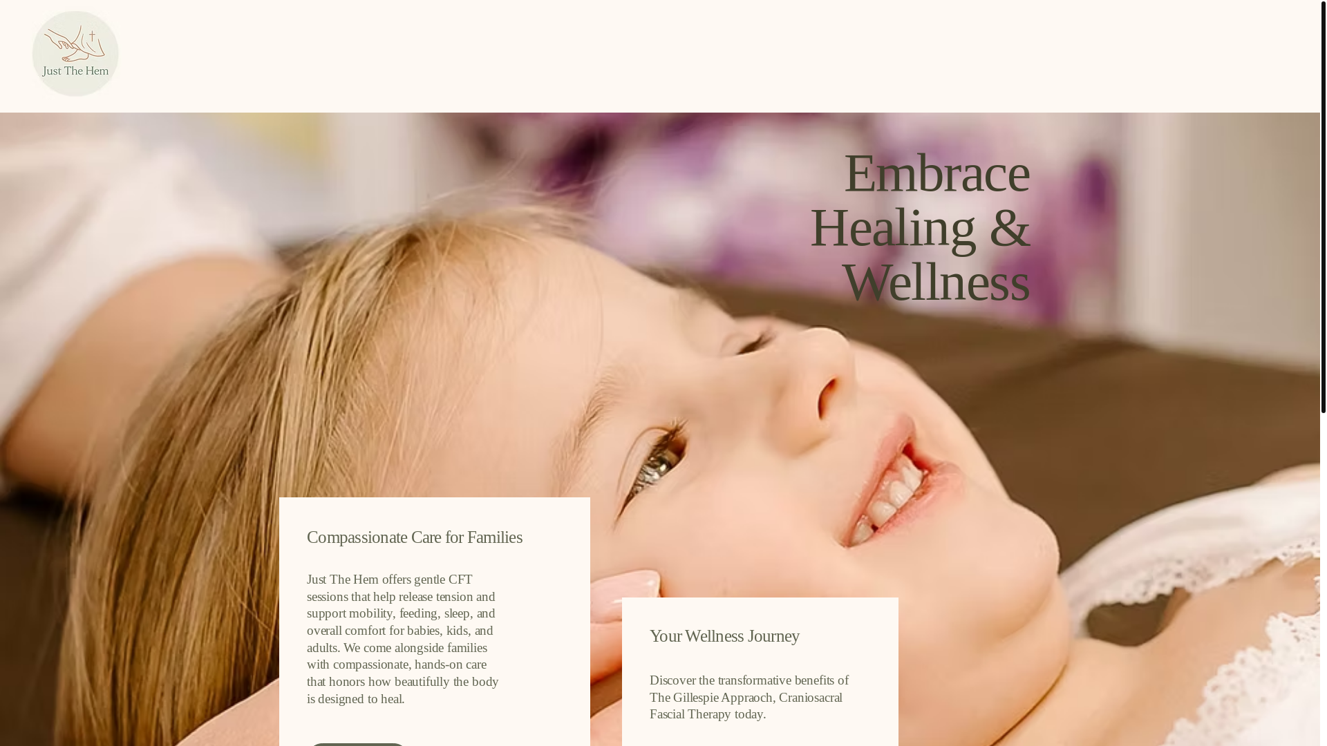 website screenshot of https://justthehemwellness.com/