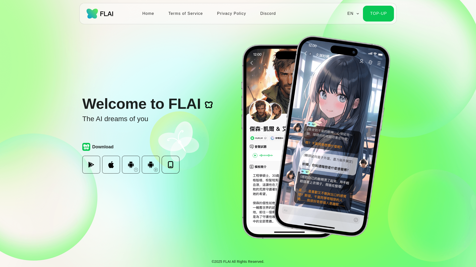 website screenshot of https://flaishare.com/