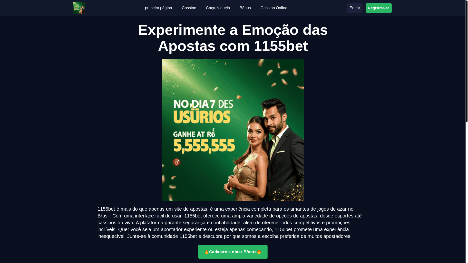 website screenshot of https://1155betk.com/