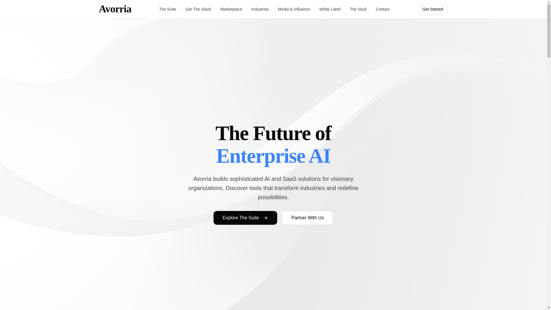 website screenshot of https://avorria.com/