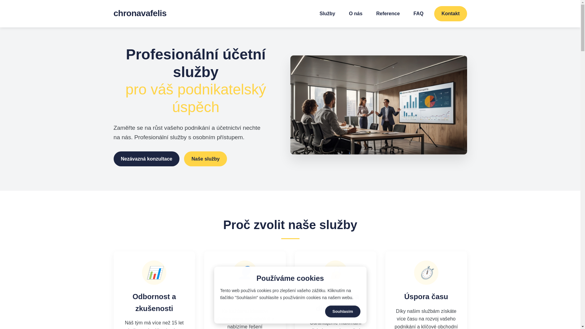 website screenshot of https://chronavafelis.com/