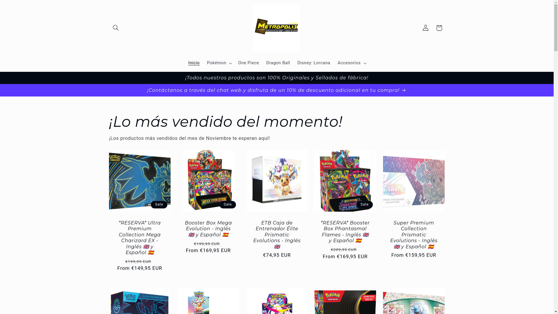 website screenshot of https://hobbymetropolis.com/