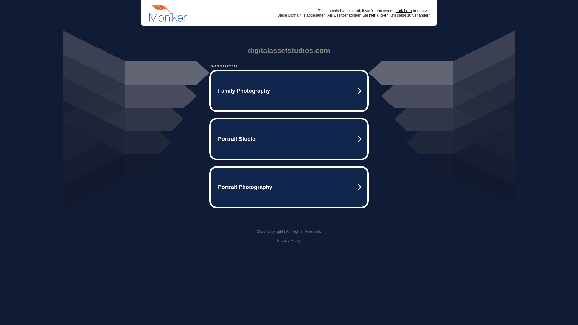 website screenshot of https://digitalassetstudios.com/