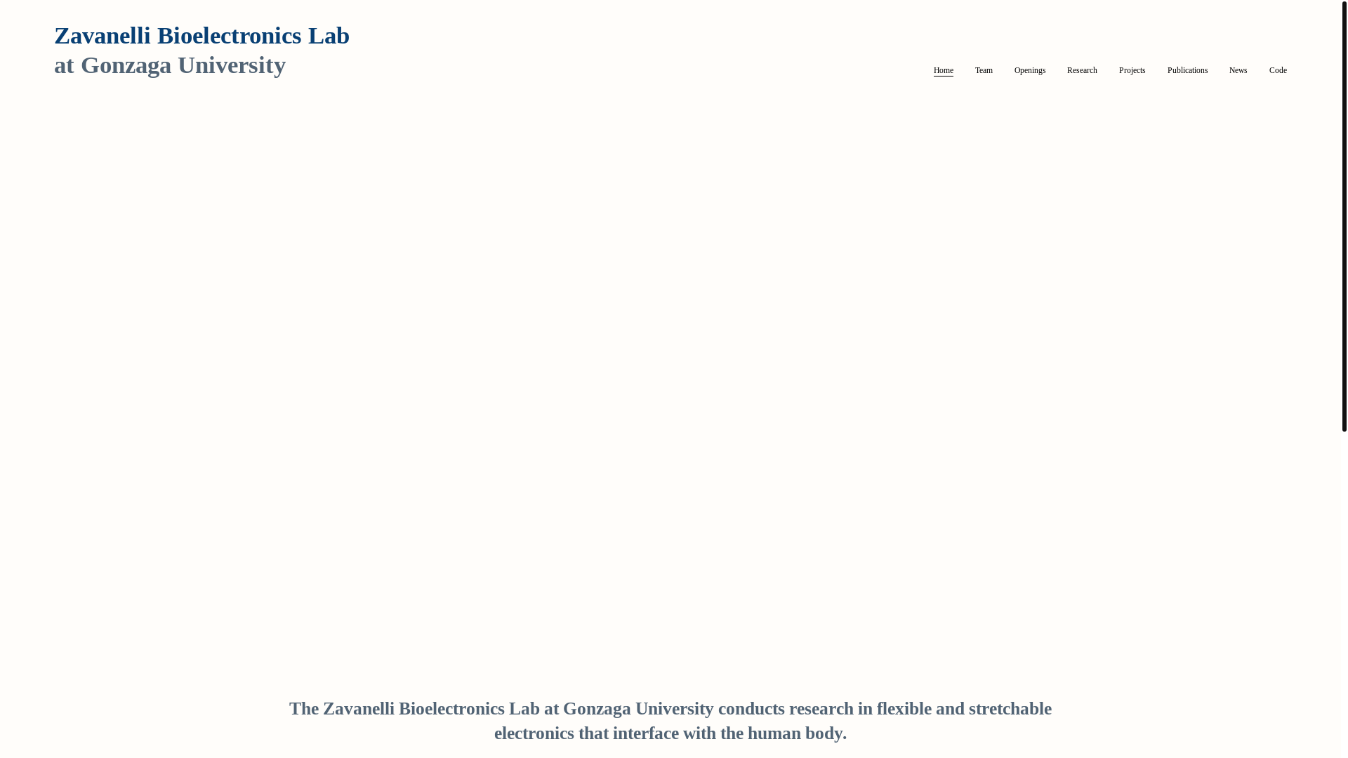 website screenshot of https://zavanelli-lab-gu.com/