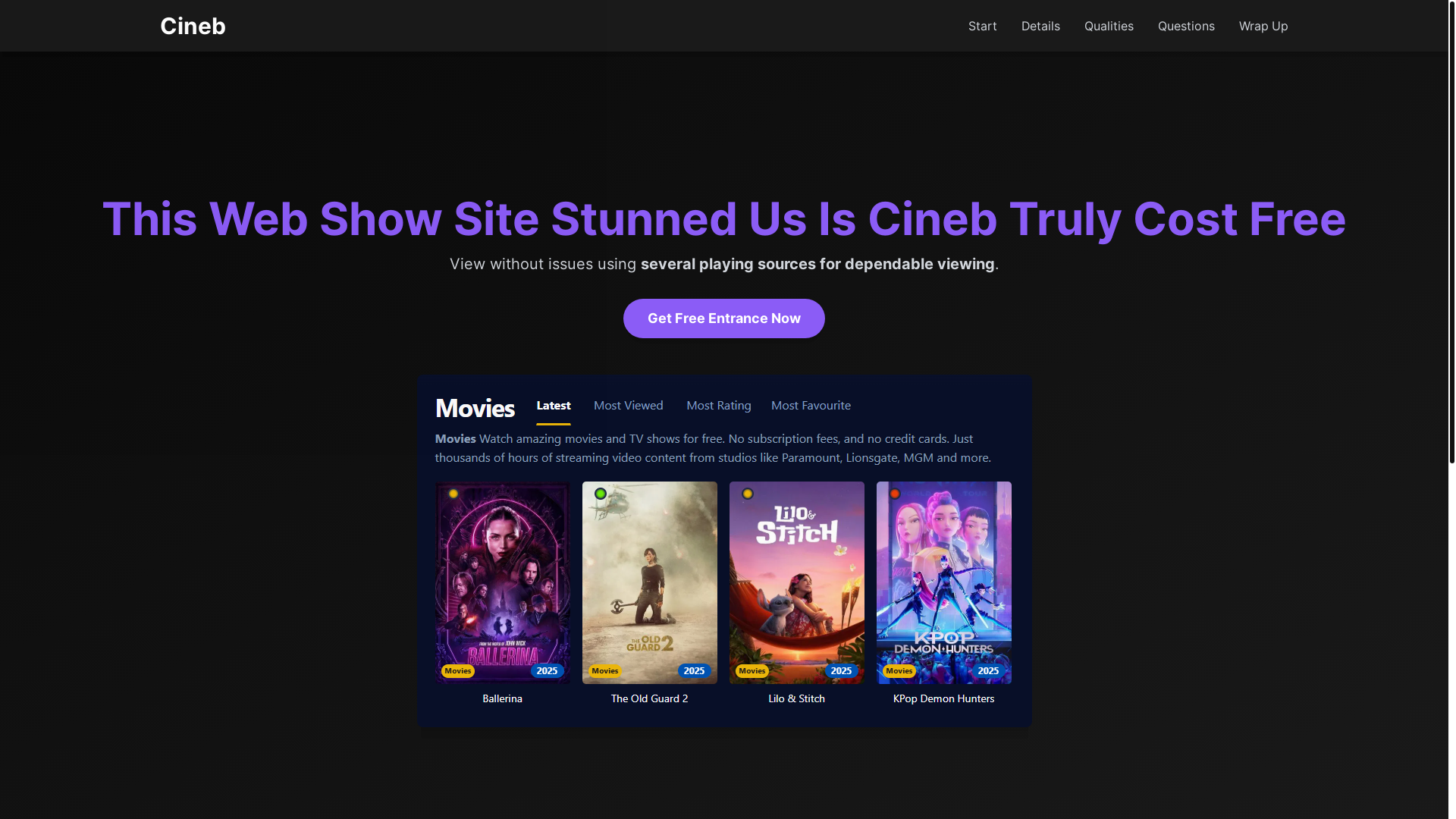 website screenshot of https://cineb-dcmu.pages.dev/